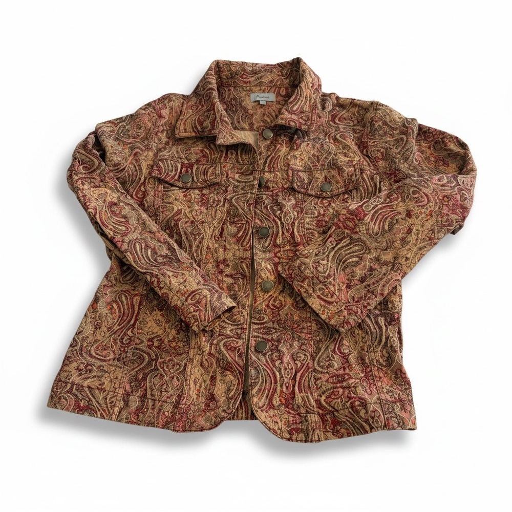 Apostrophe Paisley Jacket - Brown and Red